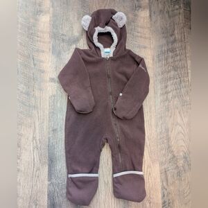 Columbia fleece brown bear bunting 18 months Winter Suit Toddler